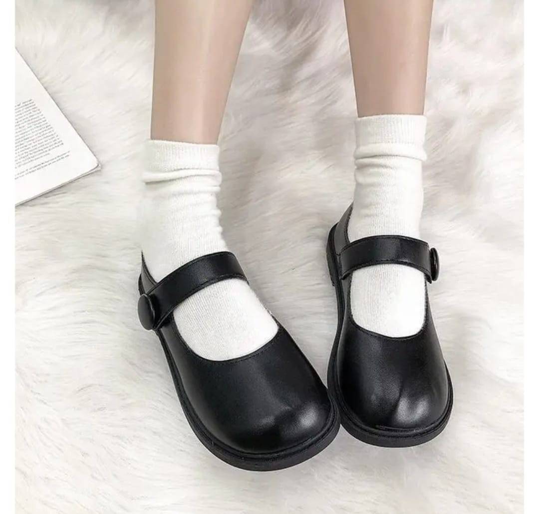 Pantofi piele pentru fetite, M563, negru, marimea 31 - 37