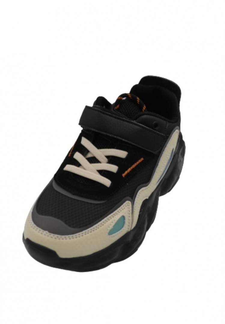 Pantofi sport copii, Apawwa GC53, piele ecologica, negru, marimea 27 - 37
