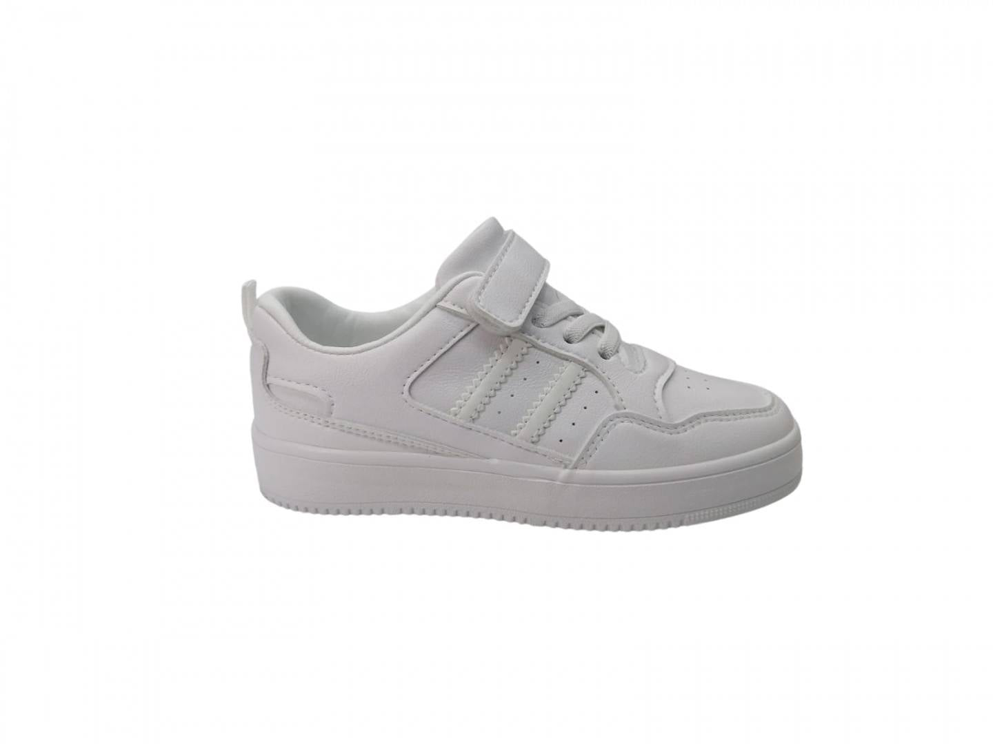 Pantofi Sport copii, Apawwa RC22, piele ecologica, alb, marimea 25 - 36