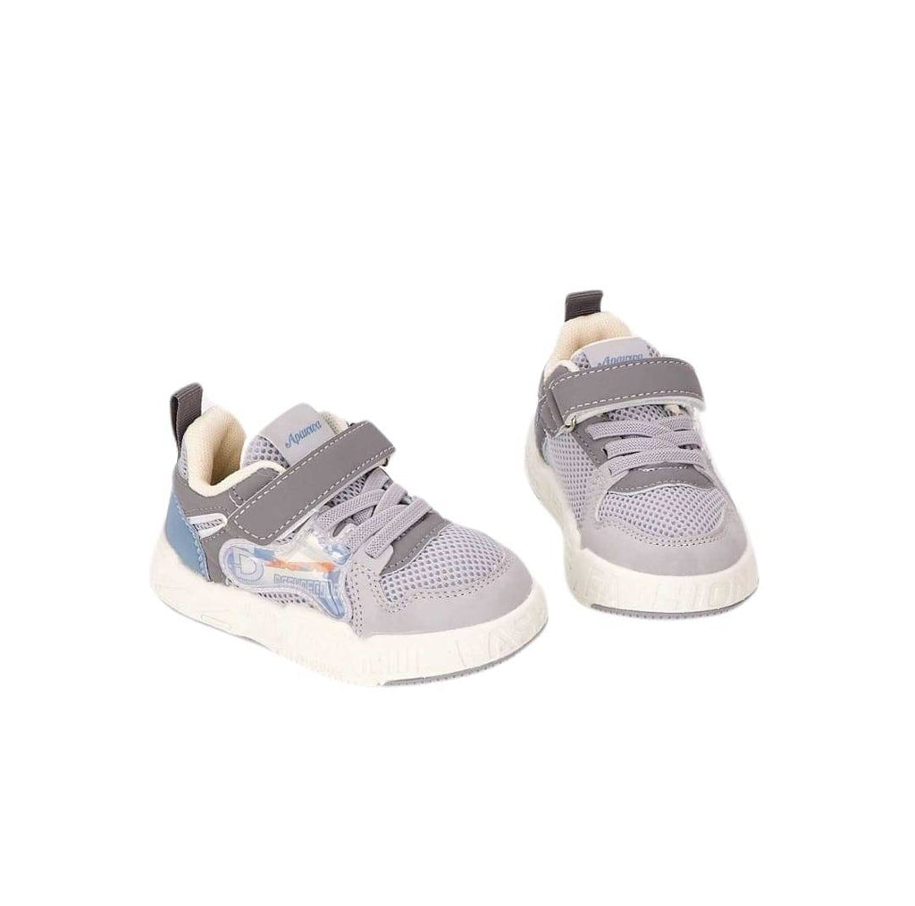 Pantofi sport copii, Q925-2, panza, gri, 22 EU - 26 EU