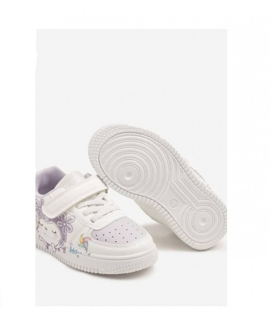 Pantofi sport fetite, Apawwa A3200P, alb/mov, marimea 26 - marimea 31