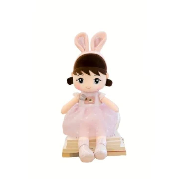 Papusa de plus Balerina , roz , 55 cm