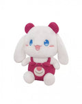 Papusa de plus, Kuromi din seria Cinnamoroll Sanrio, alb/roz, 40 cm