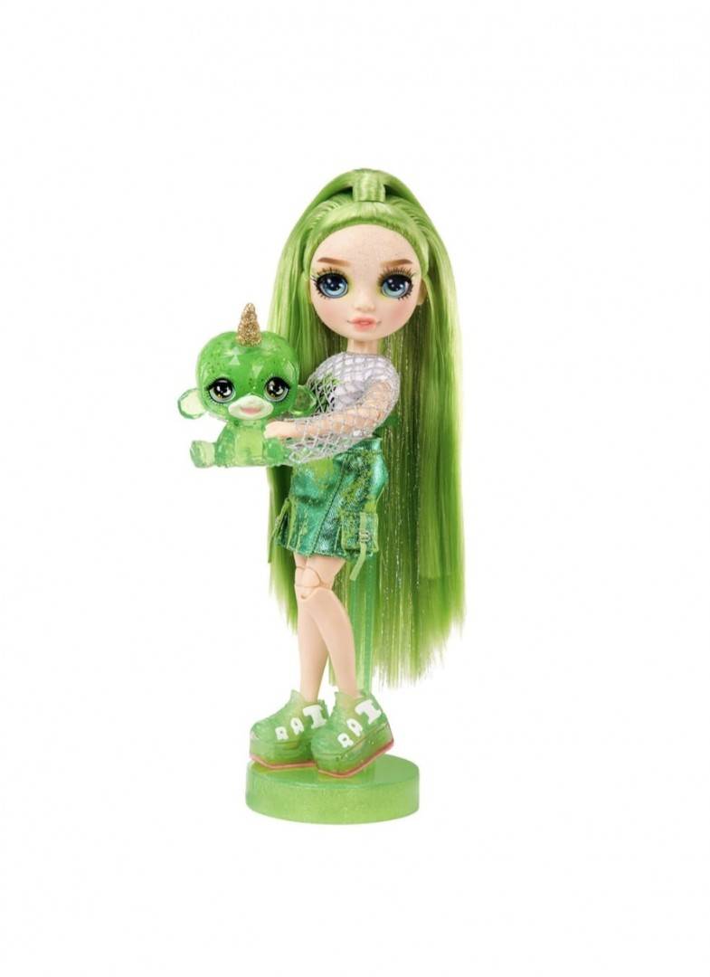 Papusa Rainbow HIGH, Jade Hunter, seria Classic, cu accesorii, verde, 28 cm