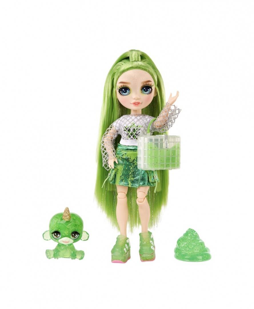 Papusa Rainbow HIGH, Jade Hunter, seria Classic, cu accesorii, verde, 28 cm