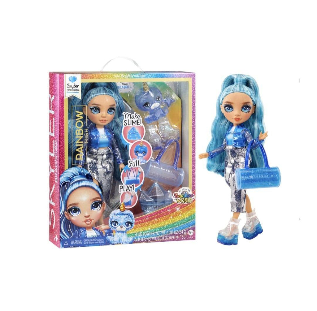 Papusa Rainbow HIGH, Skyler Bradshaw, seria Classic, cu accesorii, multicolor, 28 cm