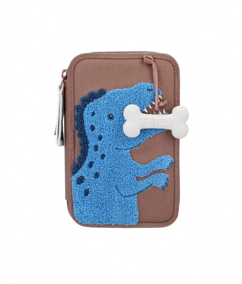 Penar Dino World, MASHASHOP, echipat, 2 compartimente, maro/albastru