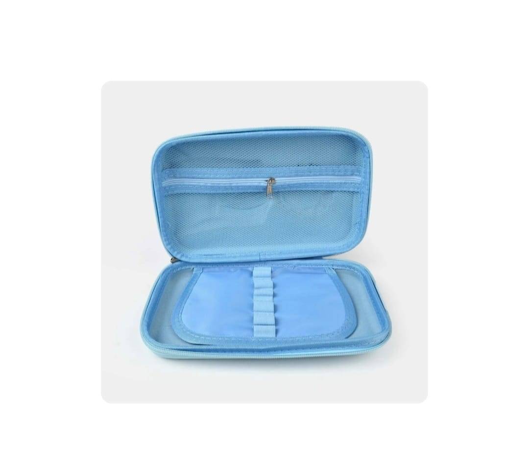 Penar scolar fete, model Frozen, Elsa, 3D, blue/multicolor, 22 cm x 14 cm