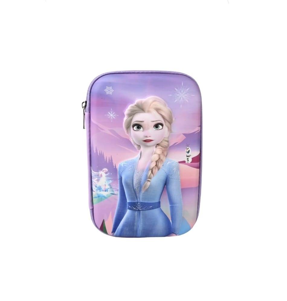 Penar scolar fete, model Frozen, Elsa, 3D, multicolor, 22 cm x 14 cm