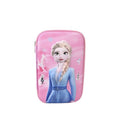 Penar scolar fete, model Frozen, Elsa, 3D, roz/multicolor, 22 cm x 14 cm