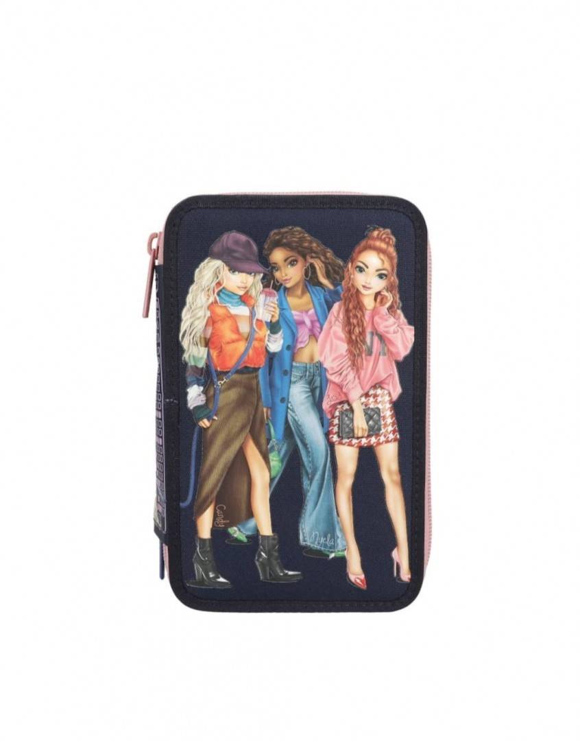 Penar triplu echipat, City Girls, 3D Effect, multicolor, 6 ani+