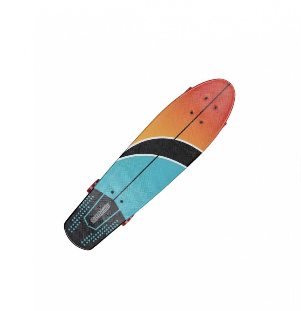 Penny Board, Action One, Hawaii, 26 inch, Aluminium Truck, 100 kg, roti rosii