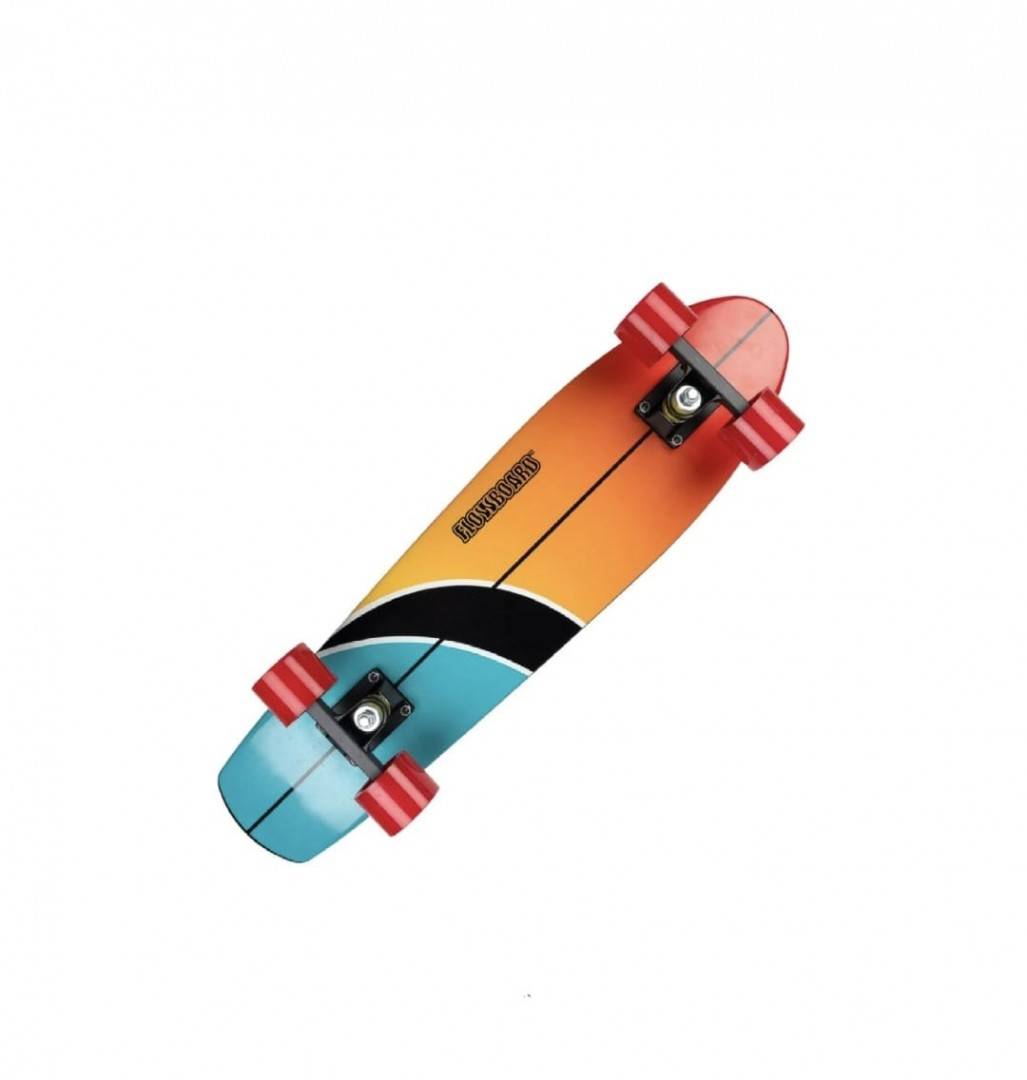 Penny Board, Action One, Hawaii, 26 inch, Aluminium Truck, 100 kg, roti rosii