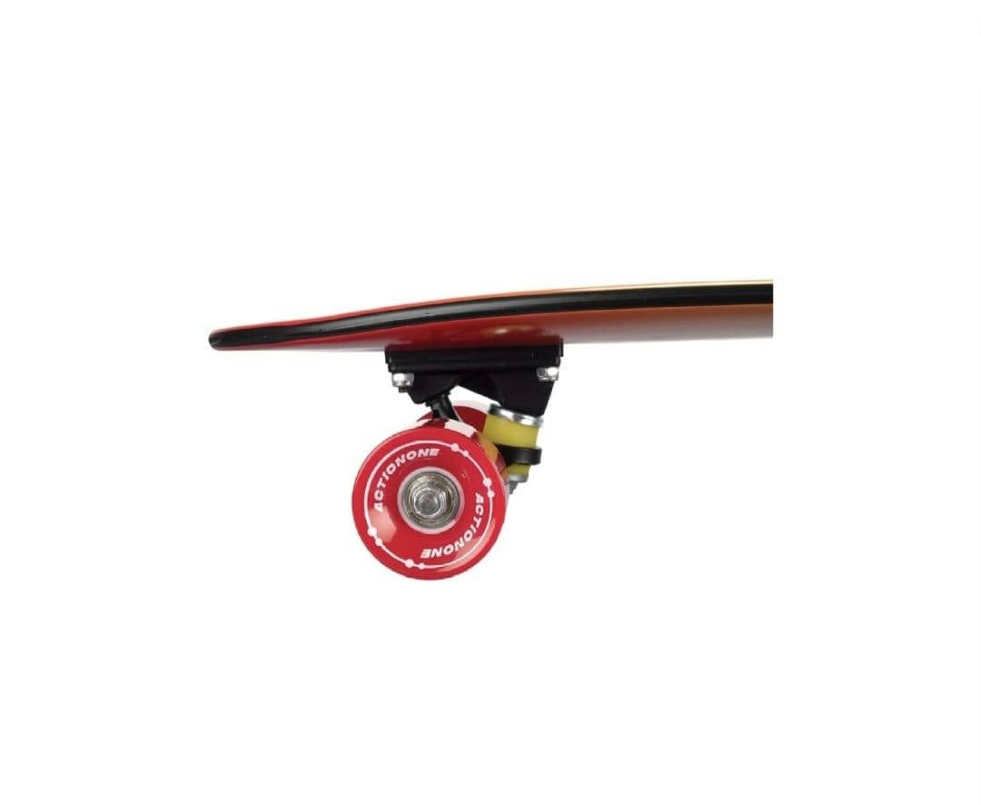Penny Board, Action One, Hawaii, 26 inch, Aluminium Truck, 100 kg, roti rosii