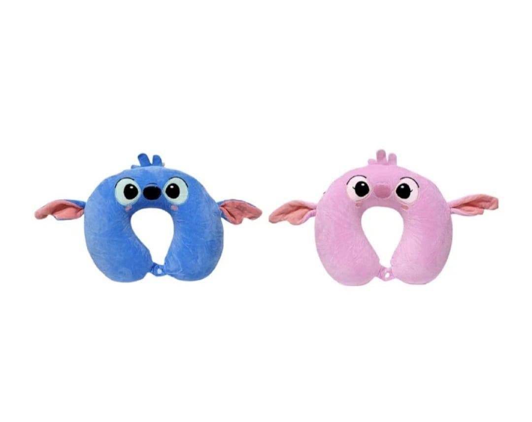 Perna de calatorie, model Stitch, albastru, 30 cm