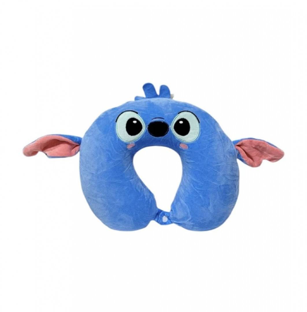 Perna de calatorie, model Stitch, albastru, 30 cm