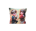 Perna personalizata, model Love, alb/multicolor, 40 cm x 40 cm