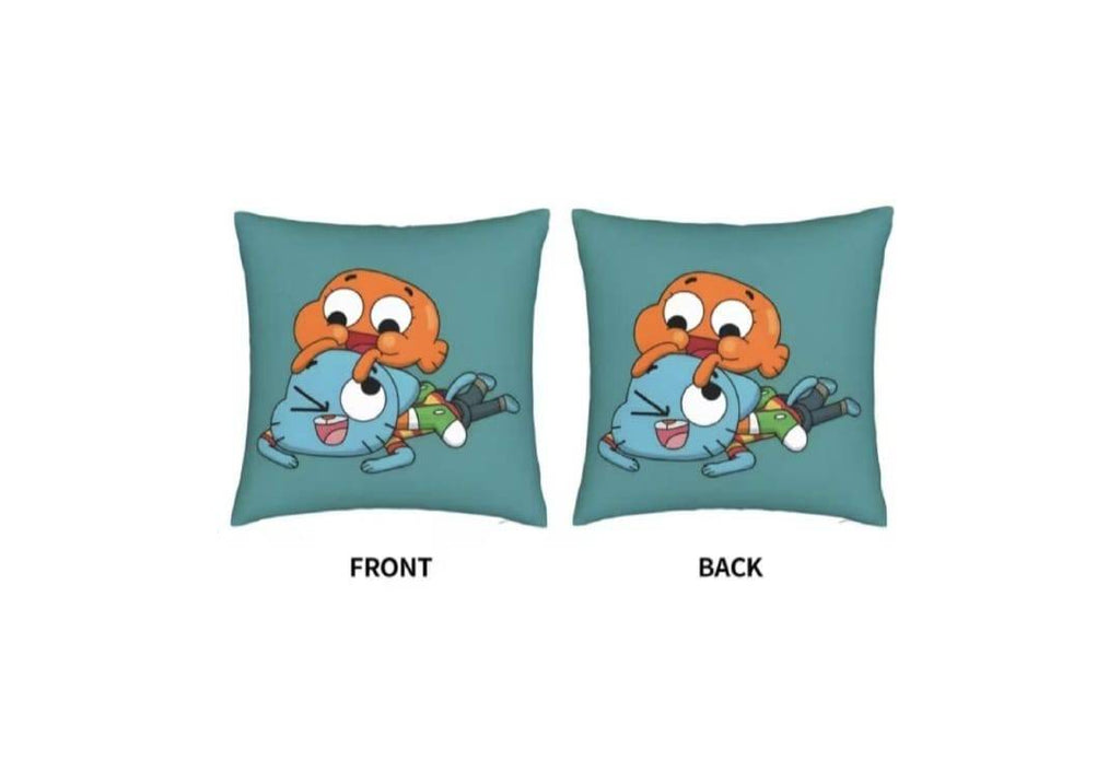Perna personalizata, pentru copii, Gumball, multicolor, 40 cm x 40 cm