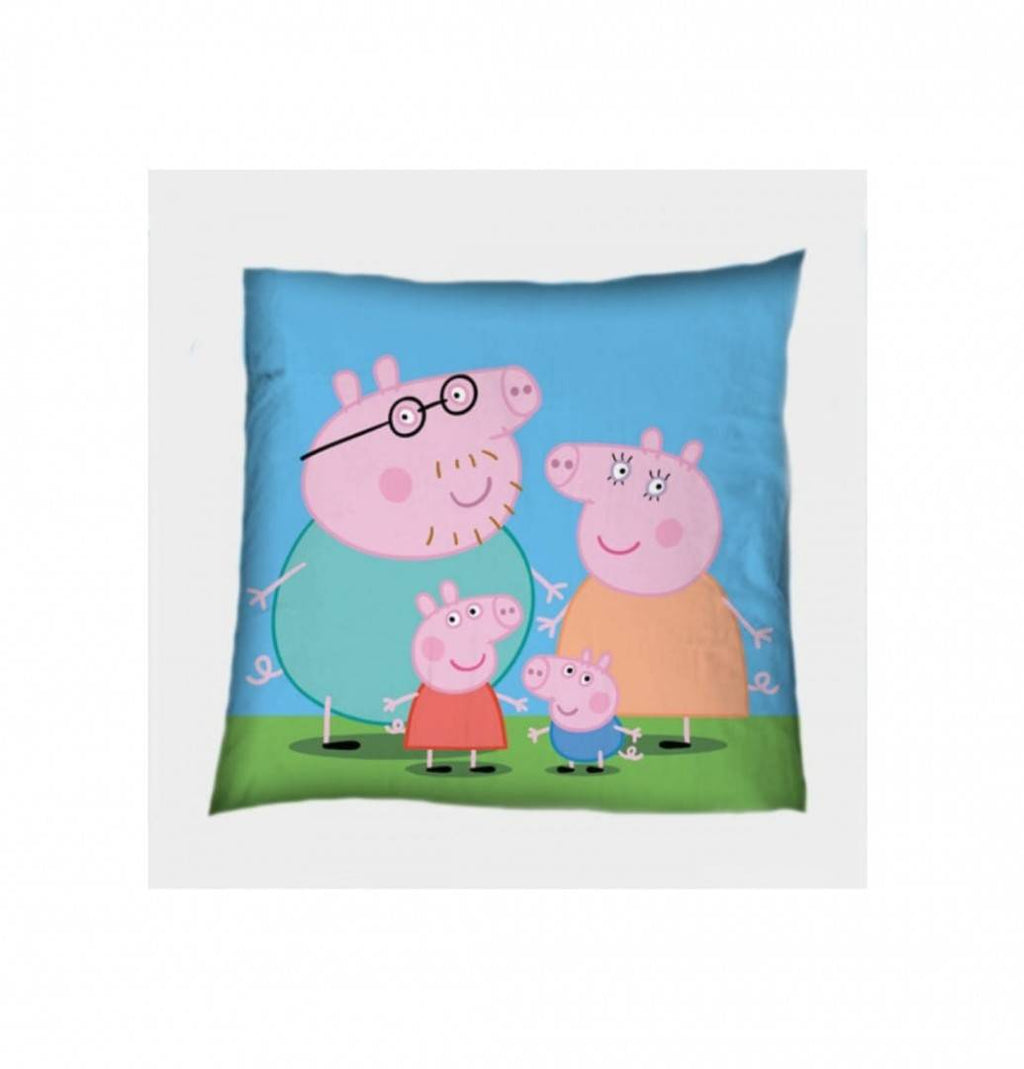 Perna personalizata pentru copii, Peppa Pig, multicolor, 45 cm x 45 cm