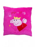 Perna personalizata pentru copii, Peppa, roz, 40 cm x 40 cm