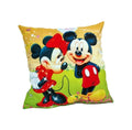 Perna personalizata pentru copii, tip Minnie si Mickey, multicolor, 45 cm x 45 cm