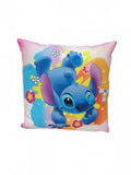 Perna personalizata pentru copii, tip Stitch, albastru deschis/galben, 45 cm x 45 cm