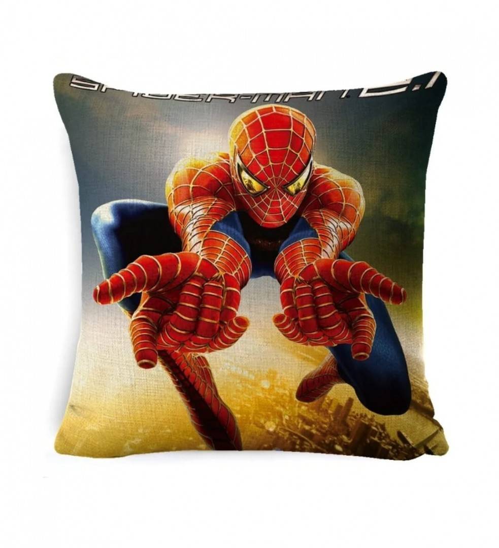 Perna Spiderman personalizata, pentru copii, 40 cm x 40 cm