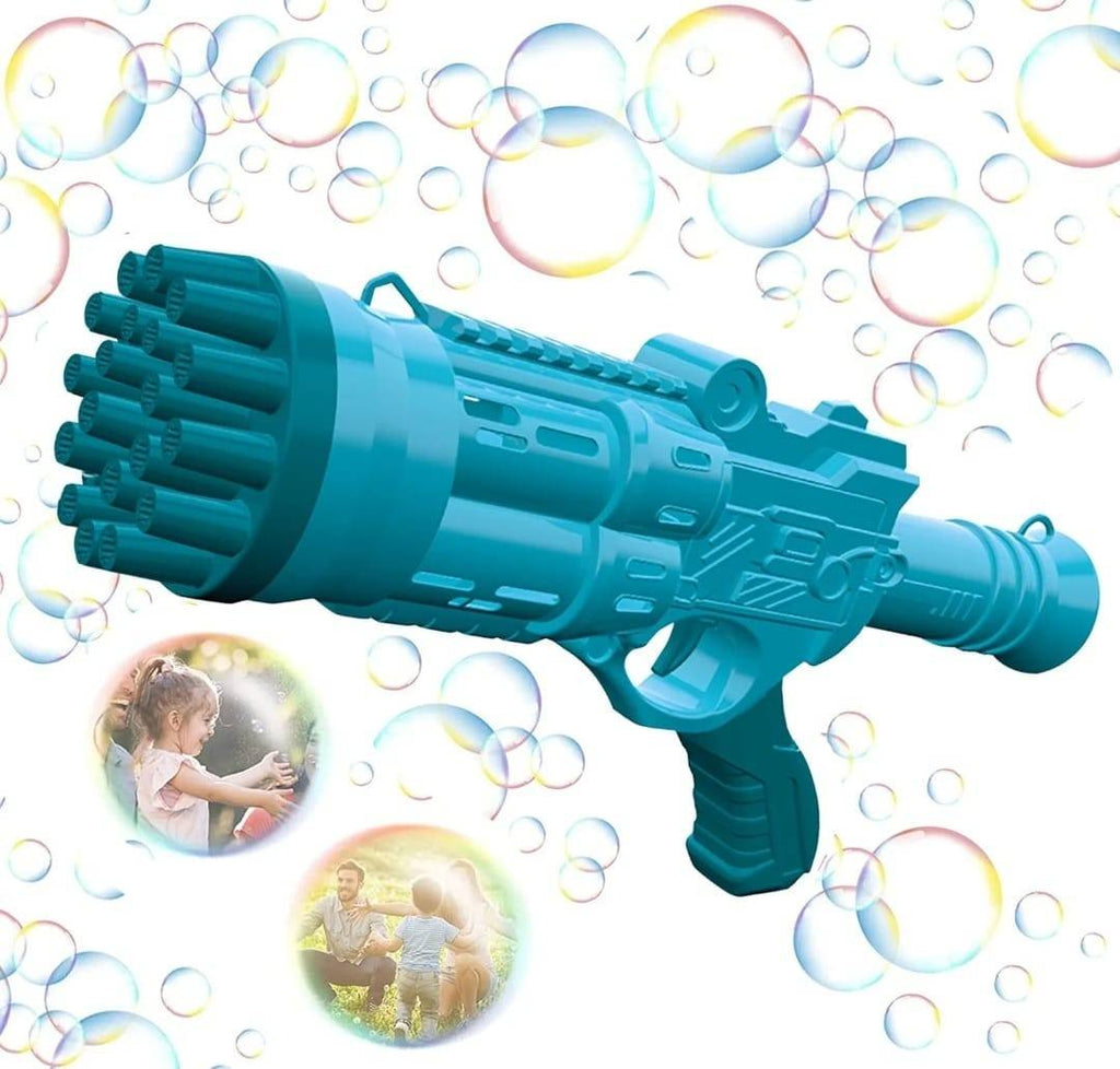 Pistol baloane de sapun, albastru deschis, 28 cm