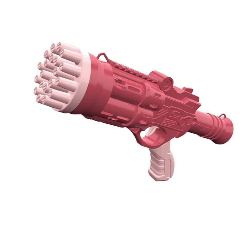 Pistol baloane de sapun, rosu, 28 cm