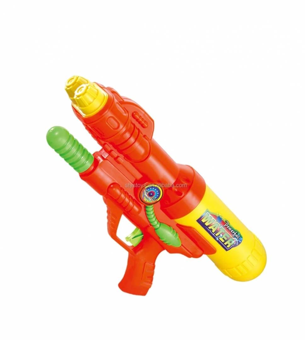 Pistol cu rezervor pentru apa cu maner, 2 tevi, multicolor, 40 cm