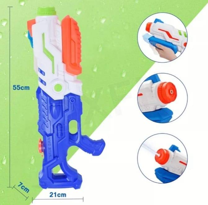 Pistol cu rezervor pentru apa cu maner, multicolor, 48 cm, 3 ani