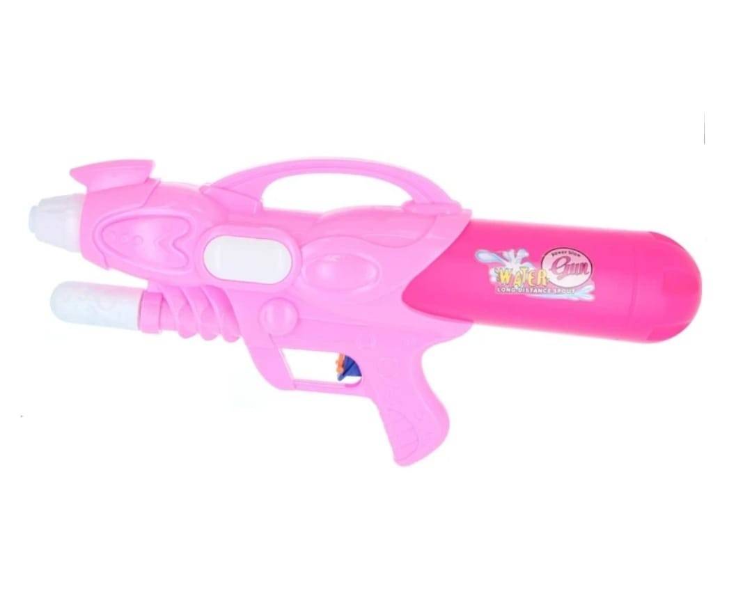 Pistol cu rezervor pentru apa cu maner, roz, 34 cm