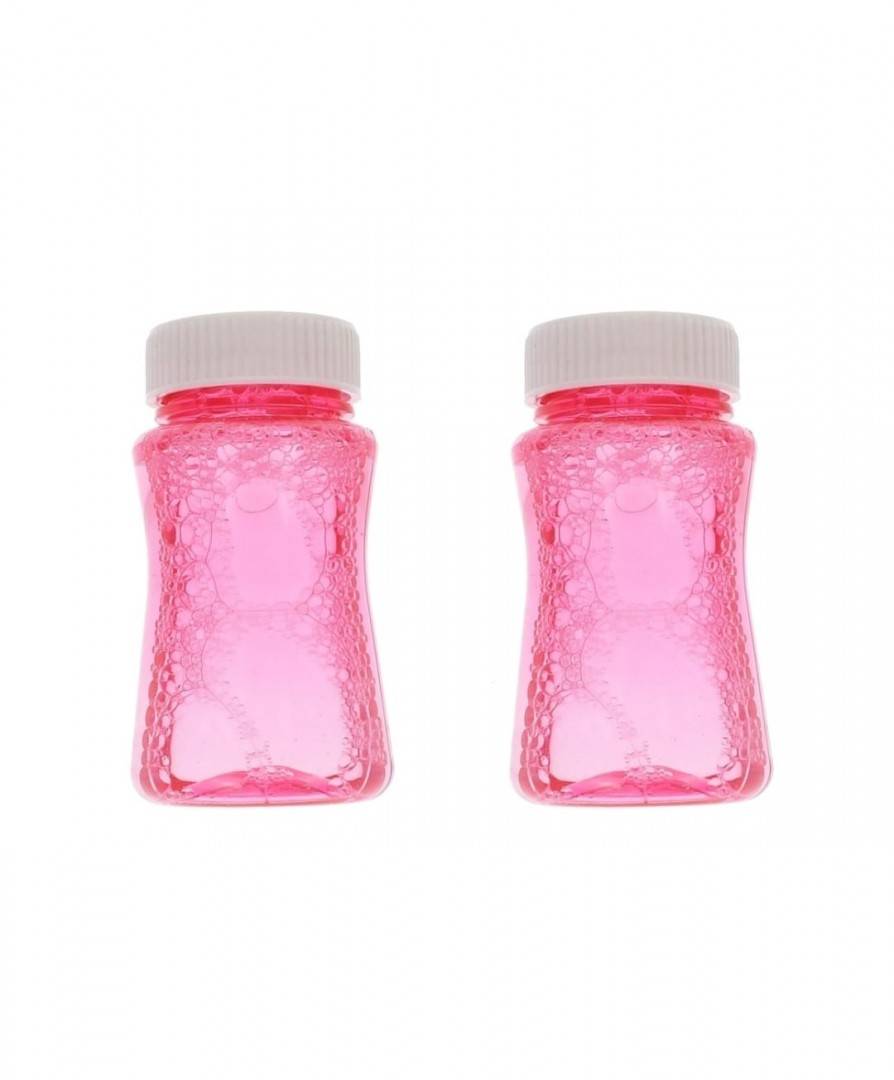 Pistol de jucarie, baloane de sapun, sunete si lumini, transparent, roz
