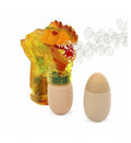 Pistol de jucarie, model Dino, baloane de sapun, sunete si lumini, maro