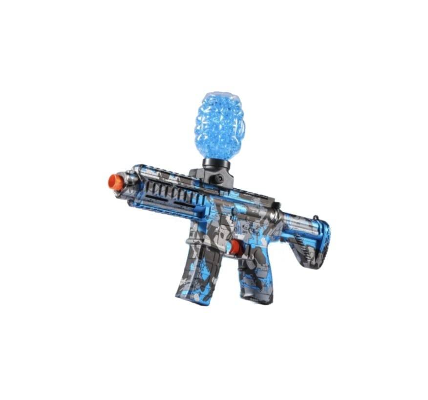 Pistol de jucarie, Orbeez, amortizor de zgomot, pentru bile de gel, albastru/negru, 28 cm
