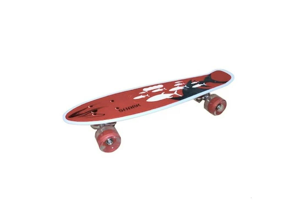 Placa skateboard cu roti silicon, Led, 55 cm