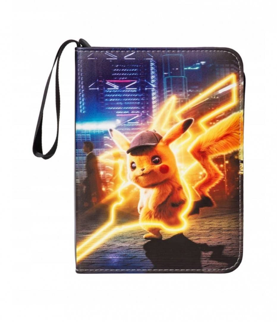 Portofel Pokemon Pikachu, pentru 50 cartonase, multicolor, 16 cm