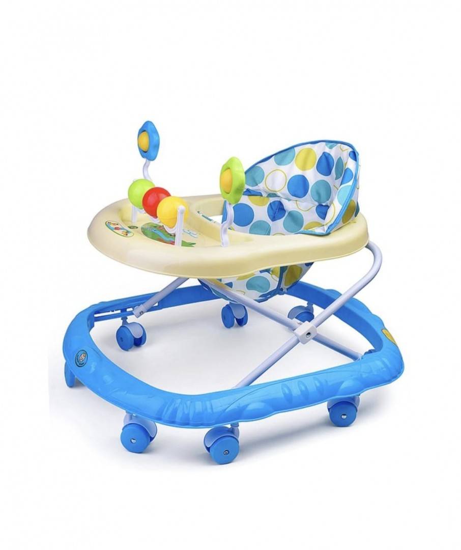 Premergator Multifunctional Bebelusi, masa de activitati, reglabil, melodii, albastru, 6 luni +