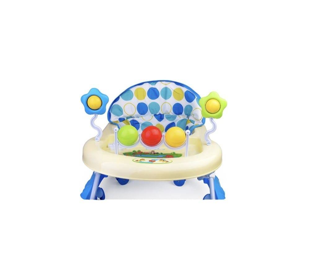 Premergator Multifunctional Bebelusi, masa de activitati, reglabil, melodii, albastru, 6 luni +