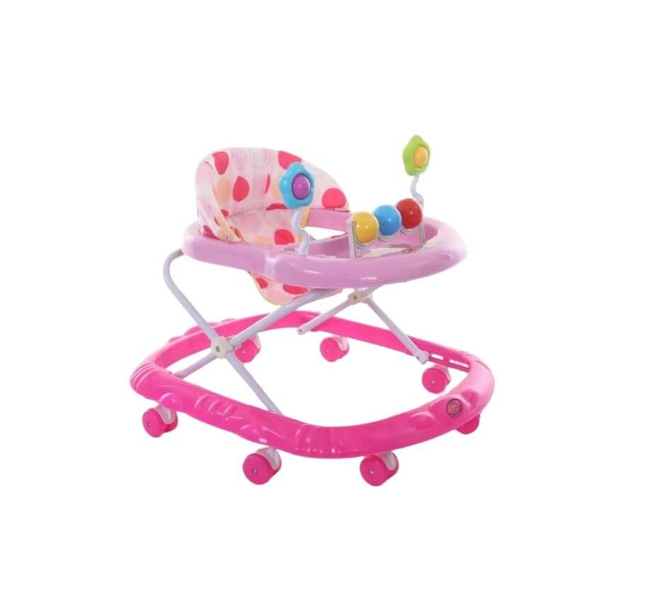 Premergator Multifunctional Bebelusi, masa de activitati, reglabil, melodii, roz, 6 luni +