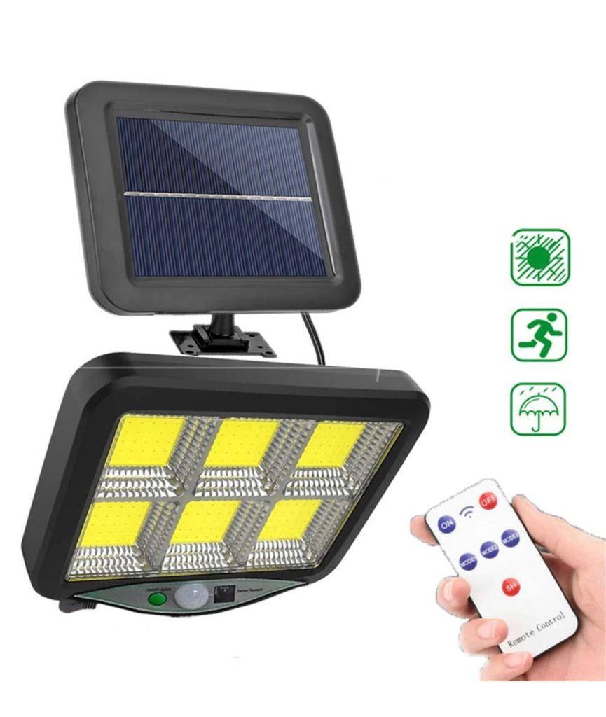 Proiector Solar Cu Acumulator Si Telecomanda