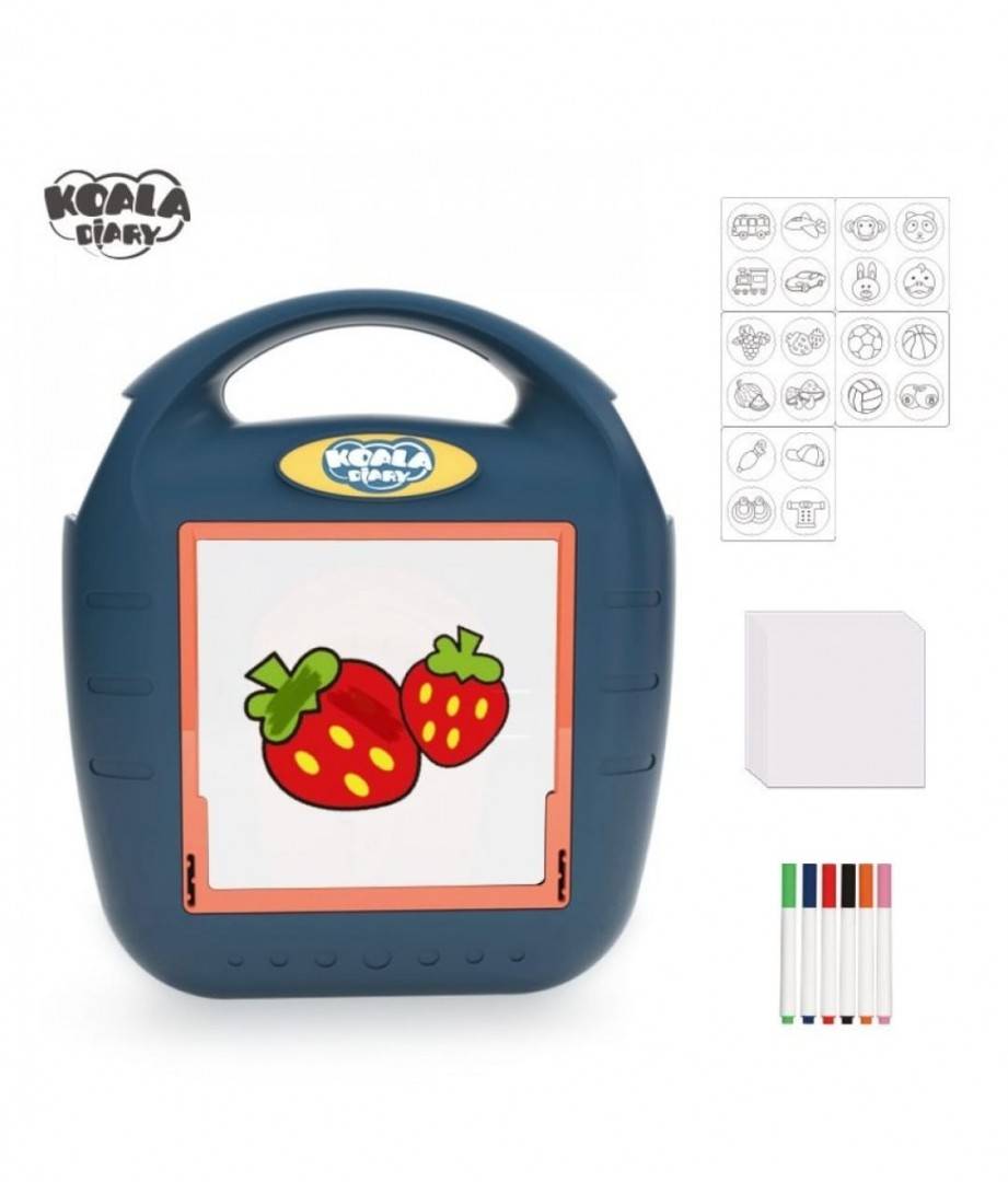 Proiector valiza de desen Koala, multicolor, 20 imagini