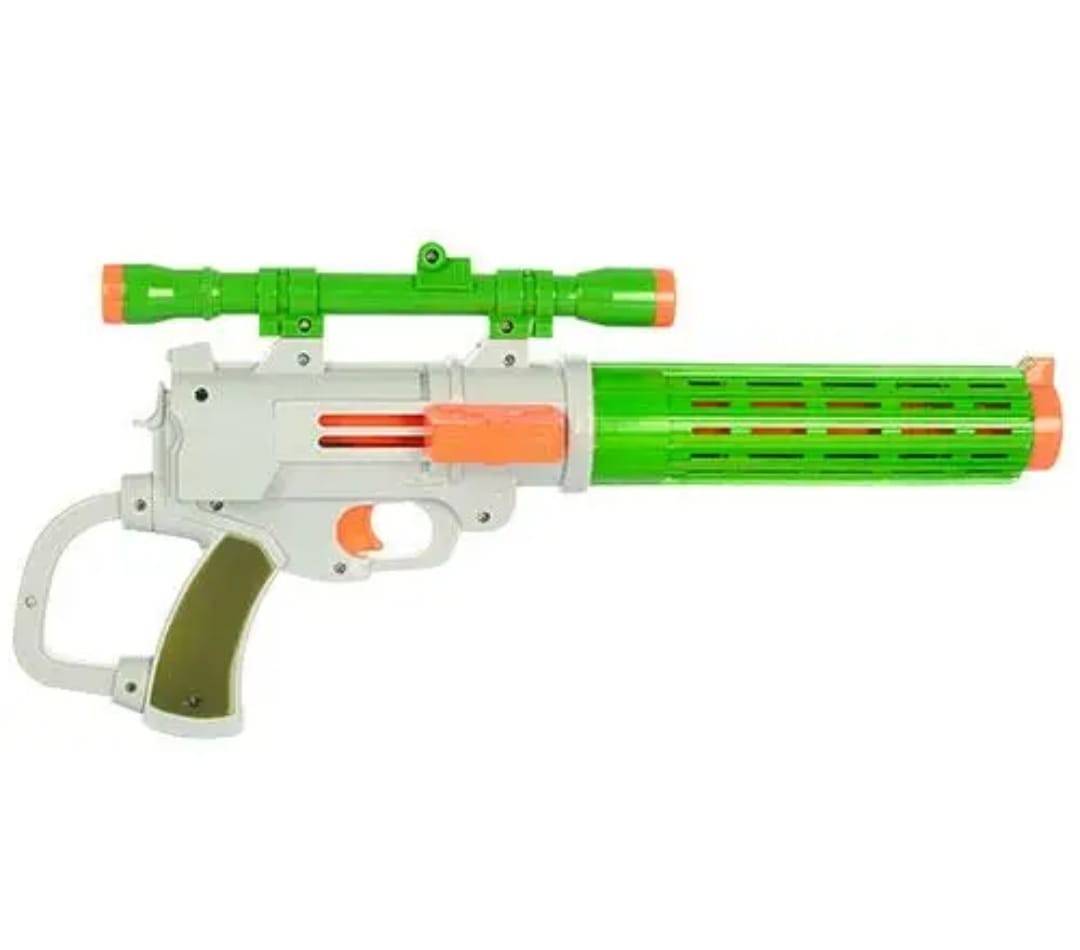 Pusca de jucarie cu gloante din spuma multicolor, 41 cm