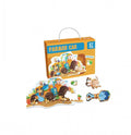 Puzzle copii, Farmer Car, Tractor, multicolor, 57 piese, 3 ani+