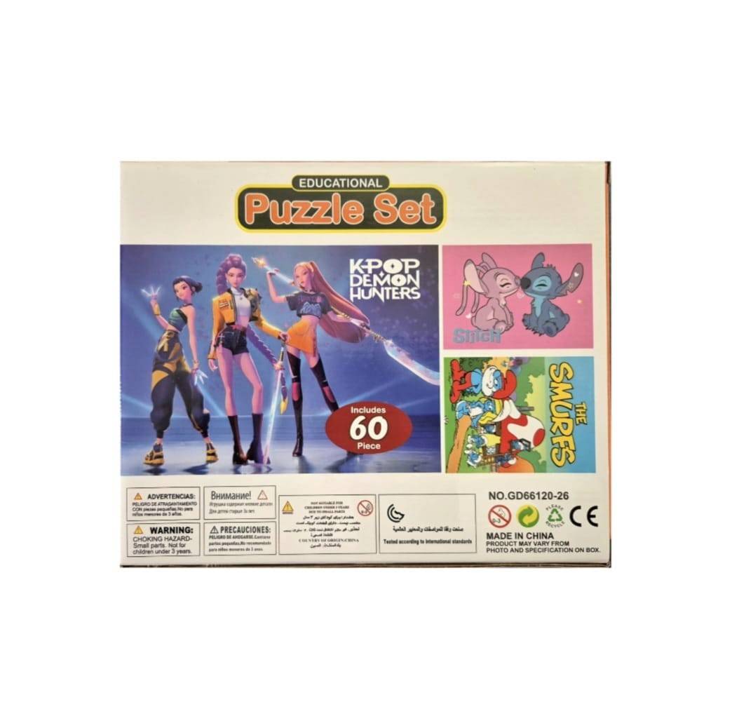 Puzzle copii, K Pop Demon Hunters, multicolor, 60 piese, 3 ani+