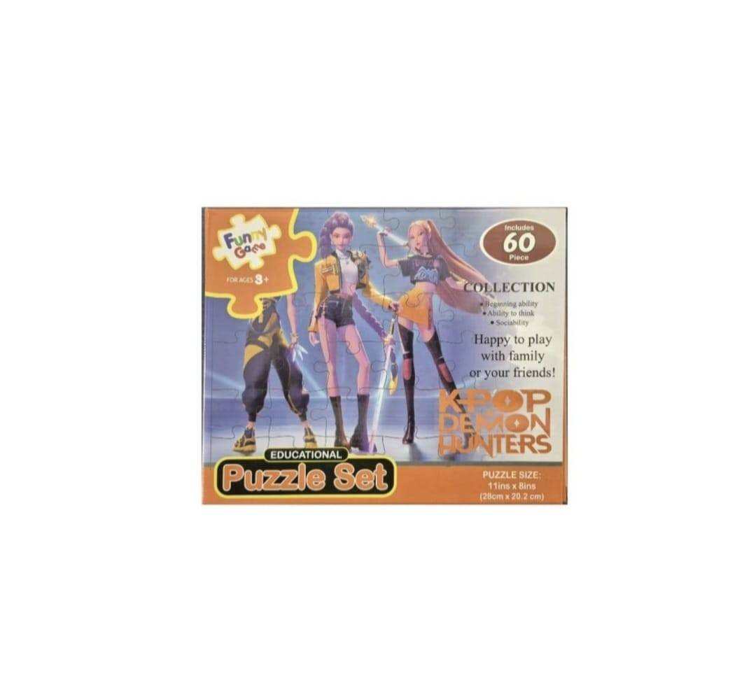 Puzzle copii, K Pop Demon Hunters, multicolor, 60 piese, 3 ani+