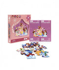 Puzzle copii, model Printese, 4 in1, multicolor, 72 buc, 3 ani+