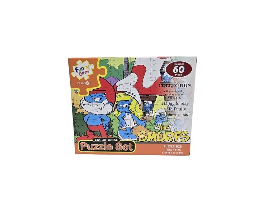 Puzzle copii, Strumf, multicolor, 60 piese, 3 ani+