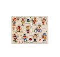 Puzzle din lemn cu maner, model Activitati Sportive, lemn