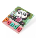 Puzzle din lemn, Panda, 8 piese, multicolor, 2 ani+